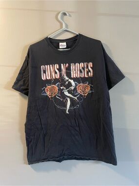 2000s Guns N' Roses Black Graphic Short Sleeve Tee